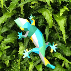 Papercraft gecko by Steve