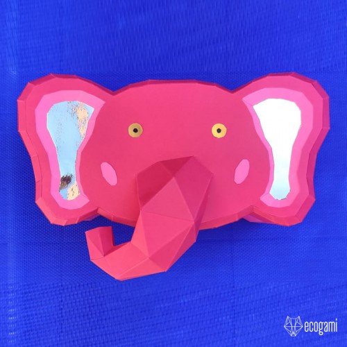 Boîte éléphant papercraft