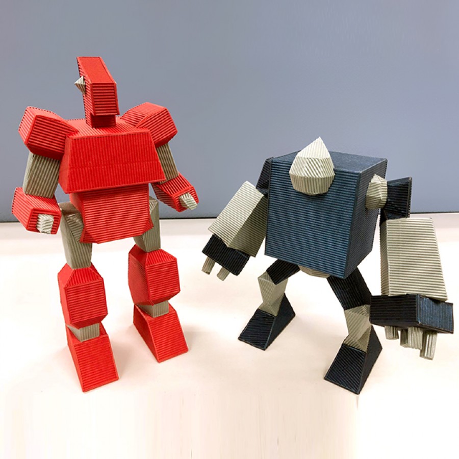 printable foldable paper robots