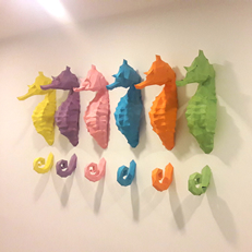 Papercraft seahorse by Yosefa Papercraft seahorse by Yosefa
