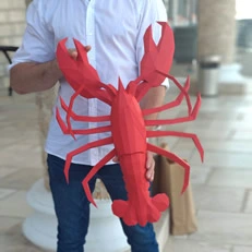 Papercraft 3D lobster by Art-iom Papercraft 3D lobster by Art-iom