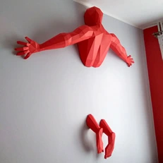 Papercraft falling man by Bartosz P. Papercraft falling man by Bartosz P.