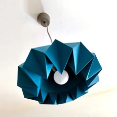 Papercraft Origami lampshade by Alyssa W. Papercraft Origami lampshade by Alyssa W.